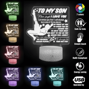 3D Led Light - Soccer - To My Son - You Are Always My Favorite Soccer Player - Glca16011