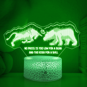 3D Led Light - Stock - To Myself - Bull And Bear - Glca34008