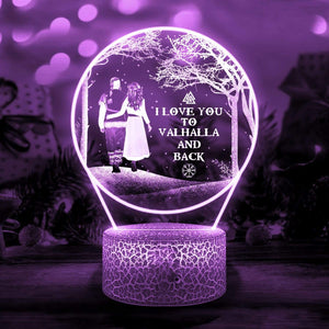 3D Led Light - Viking - To My Lover - I Love You To Valhalla And Back - Glca13021