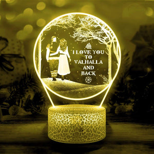 3D Led Light - Viking - To My Lover - I Love You To Valhalla And Back - Glca13021