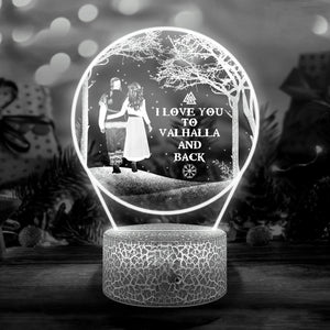 3D Led Light - Viking - To My Lover - I Love You To Valhalla And Back - Glca13021