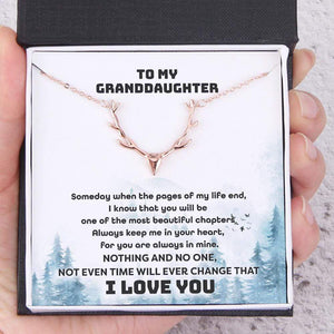 Antler Necklace - Hunting - To My Granddaughter - You Are Always In Mine - Gnt23003