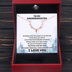 Antler Necklace - Hunting - To My Granddaughter - You Are Always In Mine - Gnt23003