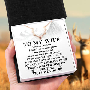 Antler Necklace - Hunting - To My Wife - You Are My Favorite Deer - Gnt15021