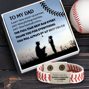 Baseball Bracelet - Baseball - To My Dad - Thank You For Everything - Gbzj18001