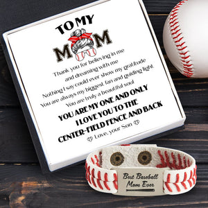 Baseball Bracelet - Baseball - To My Mom - From Son - You Are Always My Biggest Fan And Guiding Light - Gbzj19002