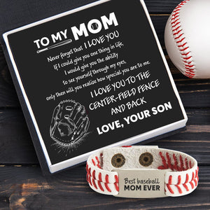 Baseball Bracelet - Baseball - To My Mom - Never Forget That I Love You - Gbzj19004