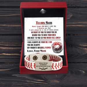 Baseball Bracelet - Baseball - To My Son - From Mom - How Much I Love You - Gbzj16011