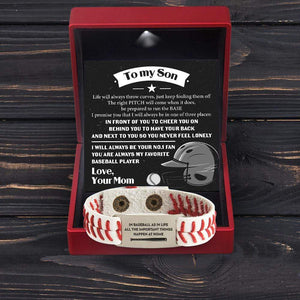 Baseball Bracelet - Baseball - To My Son - From Mom - I Will Always Behind You - Gbzj16007
