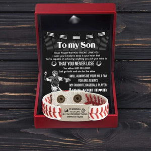 Baseball Bracelet - Baseball - To My Son - From Mom - Just Go Forth And Aim For The Skies - Gbzj16004