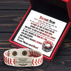 Baseball Bracelet - Baseball - To My Son - Never forget how much I love you - Gbzj16009