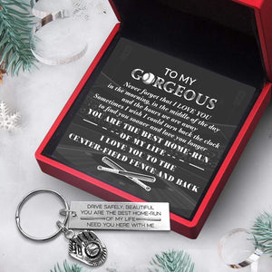 Baseball Glove Keychain - Baseball - To My Gorgeous - I Love You - Gkax13006