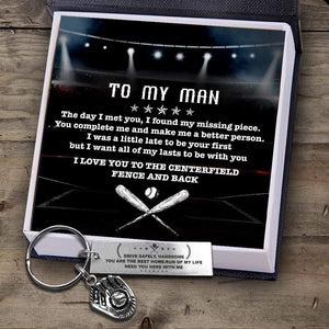 Baseball Glove Keychain - Baseball - To My Man - You Are The Best Home-Run Of My Life - Gkax26005