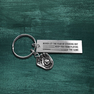 Baseball Glove Keychain - Baseball - To My Son - You Are Always My Favorite Baseball Player- Gkax16011