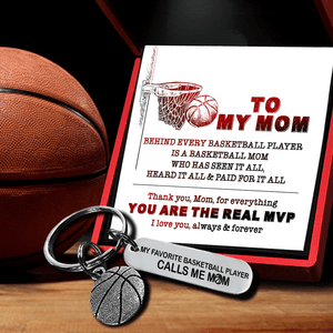 Basketball Keychain - To My Mom - I Love You, Always & Forever - Gkbd19001