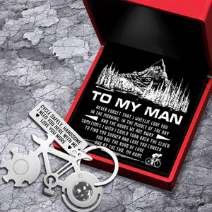 Bike Multitool Repair Keychain - Cycling - To My Man - You Are The Road Of Love - Gkzn26008