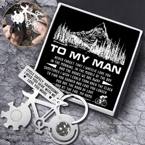 Bike Multitool Repair Keychain - Cycling - To My Man - You Are The Road Of Love - Gkzn26008