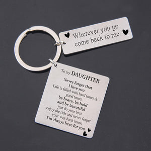 Calendar Keychain - To My Daughter - Never Forget That I Love You - Gkr17001