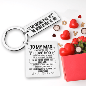 Calendar Keychain - To My Man - You Are The Best Decision that I ever made - Gkr26025