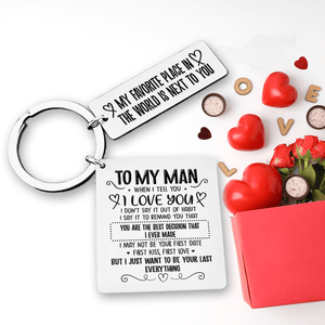 Calendar Keychain - To My Man - You Are The Best Decision that I ever made - Gkr26025