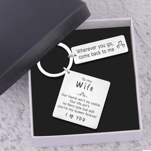 Calendar Keychain - To My Wife - You Are My Queen Forever - Gkr15003