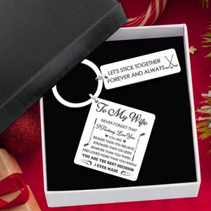 Calendar Keychain - To My Wife - You Are The Best Decision I Ever Made - Gkr15012