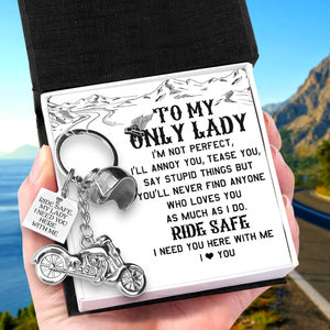 Classic Bike Keychain - Biker - To My Lady - I Love You - Gkt13007