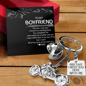 Classic Bike Keychain - To My Boyfriend - All Of My Lasts To Be With You - Gkt12002