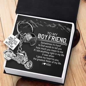 Classic Bike Keychain - To My Boyfriend - The Greatest Rider Of My Life - Gkt12003