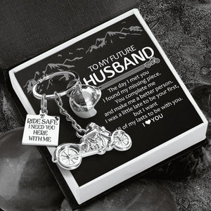 Classic Bike Keychain - To My Future Husband - I Want All Of My Lasts To Be With You - Gkt24004