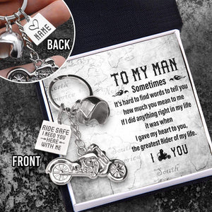 Classic Bike Keychain - To My Man - I Love You - Gkt26016