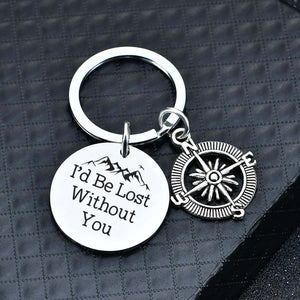 Compass Keychain - Travel - To My Man - I Love You - Gkw26024