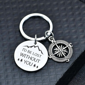 Compass Keychain - Travel - To My Man - You Are My True North - Gkw26023