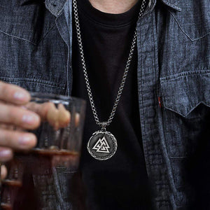 Compass Nordic Necklace - Viking - To My Son - I Love You To Valhalla And Back - Gnfv16003