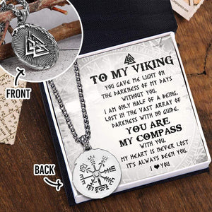 Compass Nordic Necklace - Viking - To My Viking Man - You Are My Compass - Gnfv26002