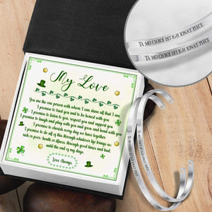 Couple Bracelets - To My Love - Tá Mo Chroí Istigh Ionat - Gbt13021