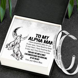 Couple Bracelets - Wolf - To My Alpha Man - I Have Completely Fallen For You - Gbt26047