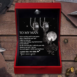 Couple Pendant Necklaces - To My Man - I Will Be By Your Side - Gnw26020
