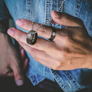 Couple Pendant Necklaces - To My Man - Together We Are A Team - Gnw26018