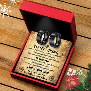 Couple Ring - Viking - To My Viking - I Love You To Vahalla And Back - Grlc26004
