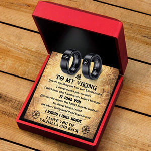 Couple Ring - Viking - To My Viking - I Love You To Vahalla And Back - Grlc26004