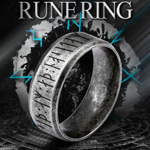 Couple Rune Ring Necklaces - Viking - To My Future Husband - I Am Yours Until Valhalla - Gndx24001