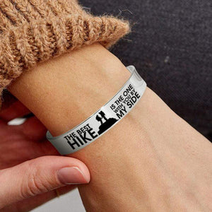 Cuff Bracelet - To My Girlfriend - The Best Hike Is The One With You By My Side - Gbac13005
