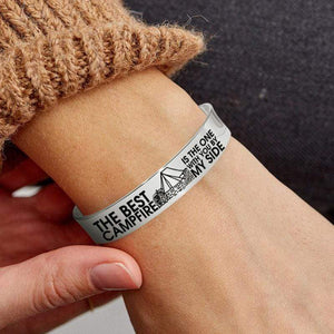 Cuff Bracelet - To My Wife - The Best Campfire Is The One With You By My Side - Gbac15002