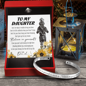Daughter's Bracelet - Family - To My Daughter - Believe In Yourself - Gbzf17019