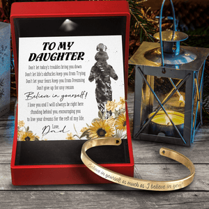 Daughter's Bracelet - Family - To My Daughter - Believe In Yourself - Gbzf17019