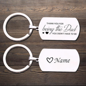 Dog Tag Keychain - Thank You For Being The Dad - Gkn18020