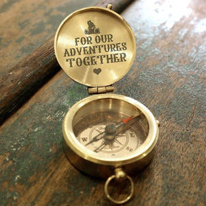 Engraved Compass - Biker - For Our Adventures Together - Gpb26005