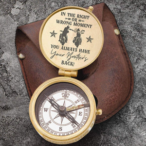 Engraved Compass - Biker - To My Brother - You Always Have Your Brother's Back - Gpb33002