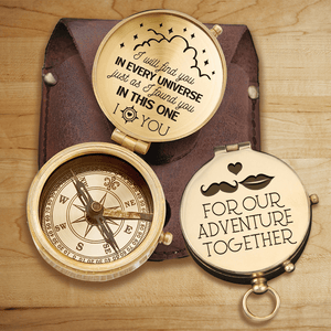 Engraved Compass - Wedding - To My Wife - I Will Find You In Every Universe - Gpb25001